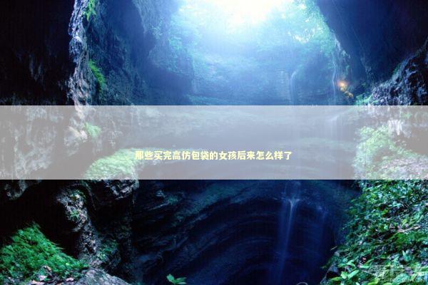 那些买完高仿包袋的女孩后来怎么样了 时尚用品